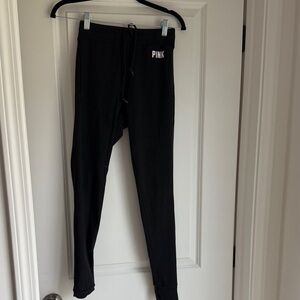 PINK Victoria's Secret Black Joggers